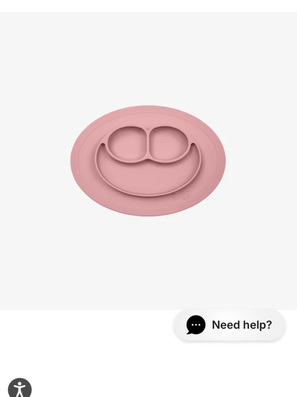 EZPZ Pink Mini Mat Suction Plate + Placemat in One